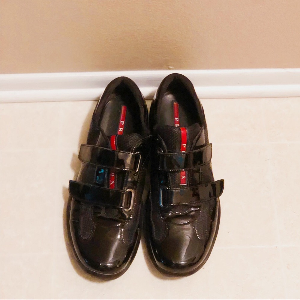 Prada Patent Leather Sneakers
